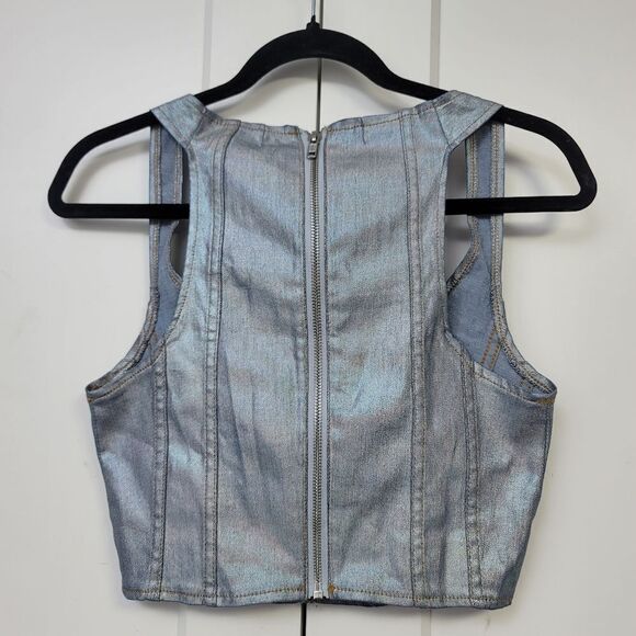 I.AM.GIA metallic corset top, xs - Picture 5 of 9